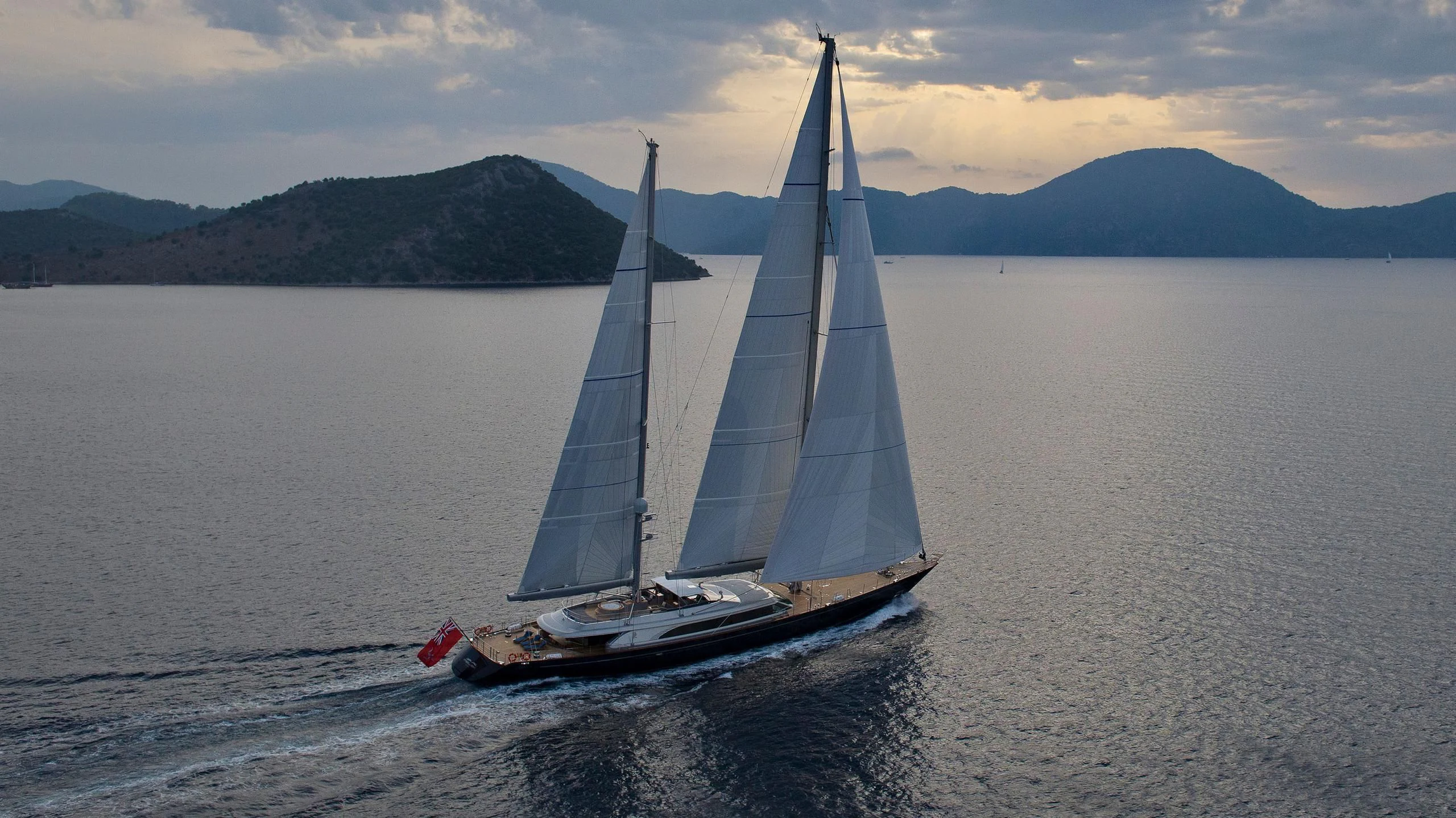 a sailboat on the water aboard MELEK Yacht for Sale