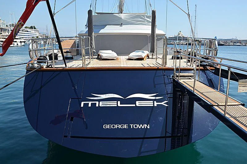 a boat on the water aboard MELEK Yacht for Sale