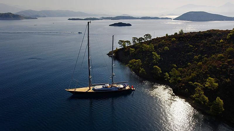 a boat on the water aboard MELEK Yacht for Sale