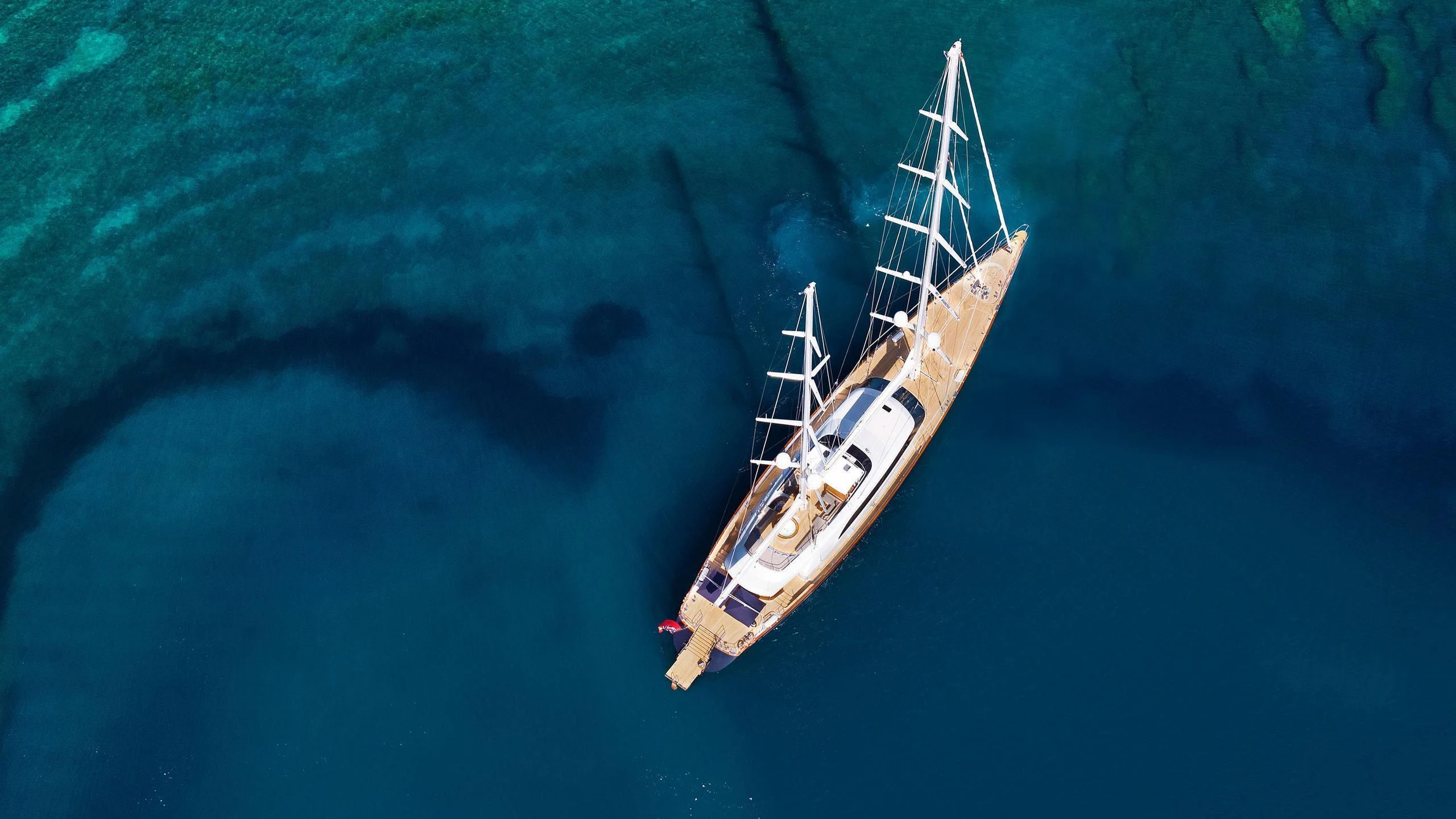 a boat in the water aboard MELEK Yacht for Sale