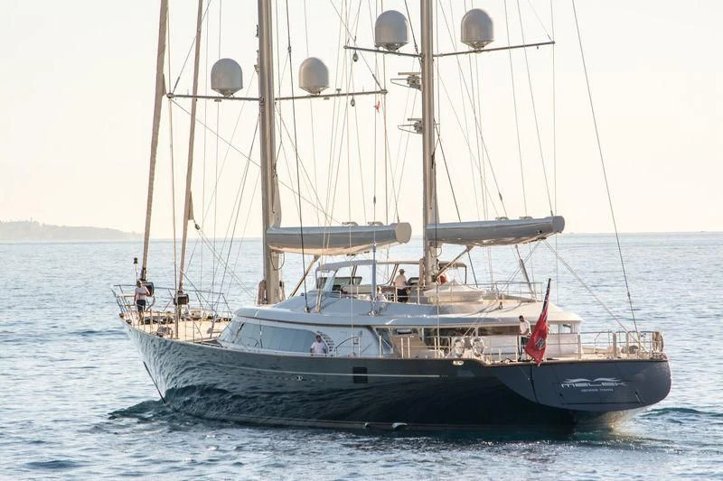 a boat on the water aboard MELEK Yacht for Sale