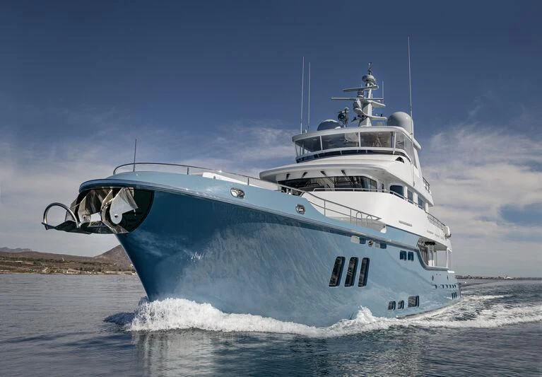 a boat on the water aboard NEW JOURNEY Yacht for Sale