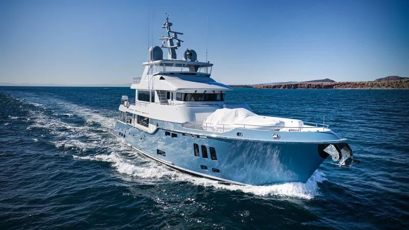 a boat on the water aboard NEW JOURNEY Yacht for Sale