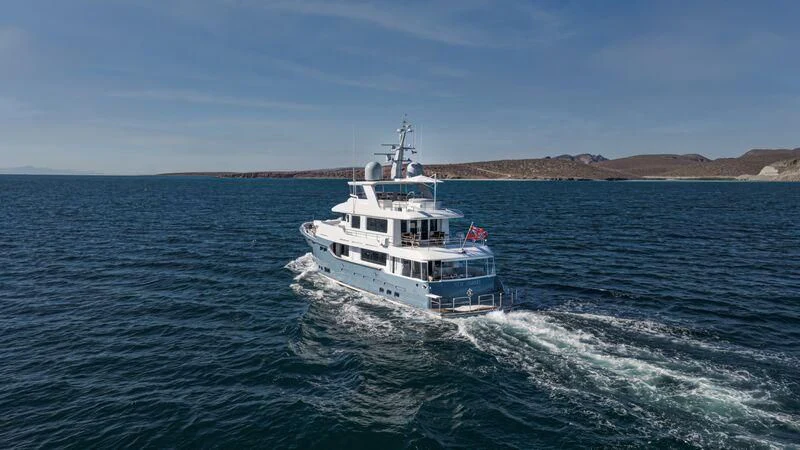 a boat on the water aboard NEW JOURNEY Yacht for Sale