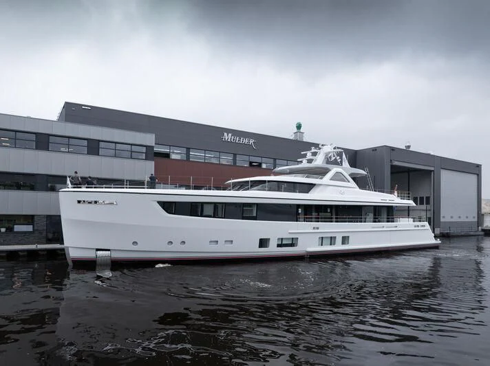 a boat in the water aboard SEAFLOWER Yacht for Sale