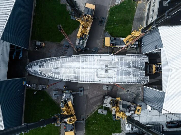 a high angle view of a building aboard SEAFLOWER Yacht for Sale
