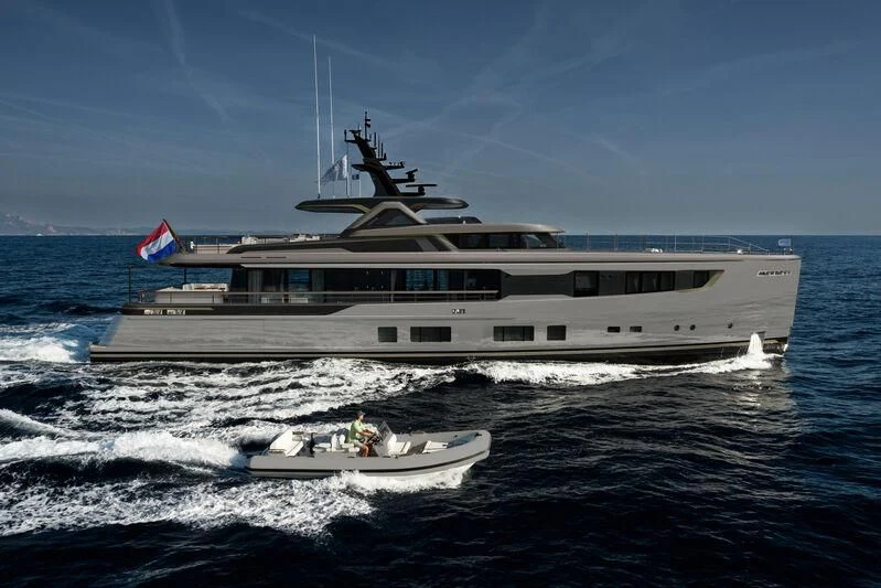 a boat on the water aboard SEAFLOWER Yacht for Sale
