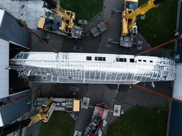 a large white ship aboard SEAFLOWER Yacht for Sale