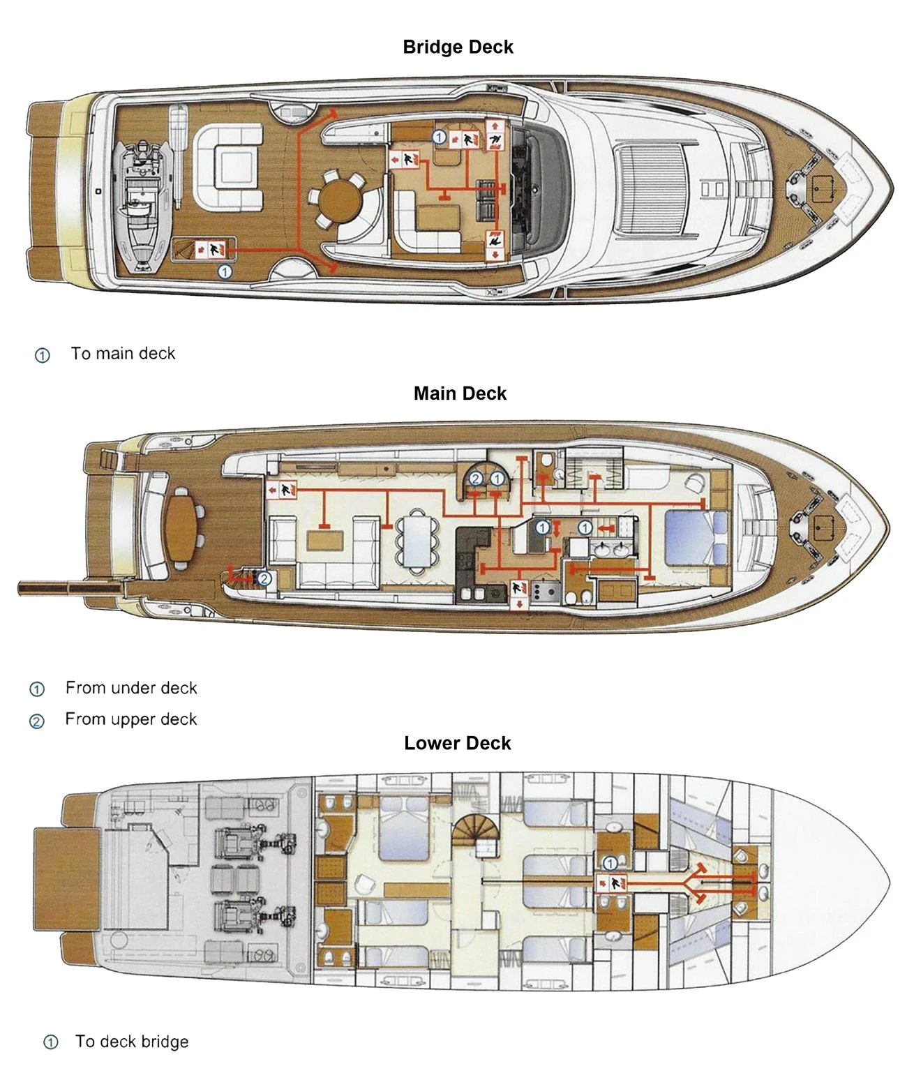diagram aboard LA PAUSA Yacht for Sale
