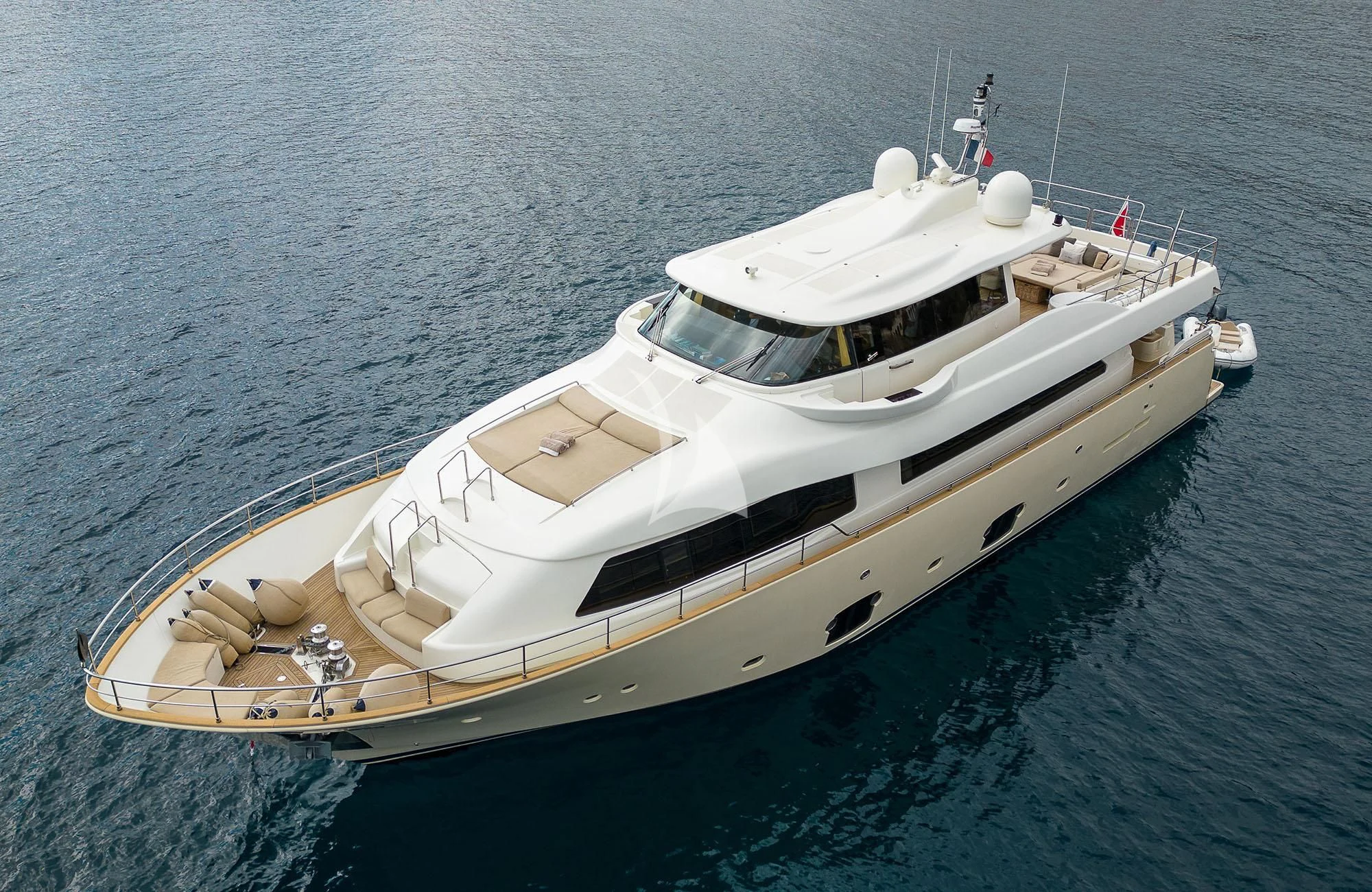 a boat on the water aboard LA PAUSA Yacht for Sale