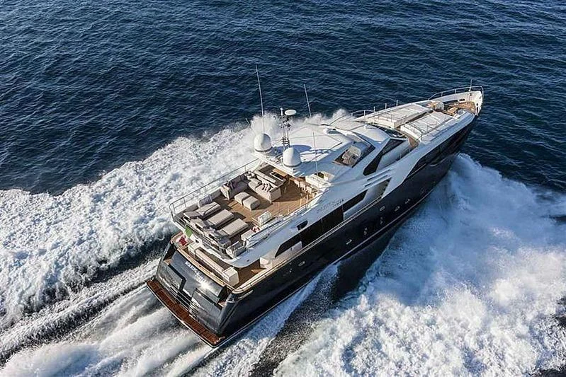 a boat on the water aboard MORNING STAR Yacht for Sale