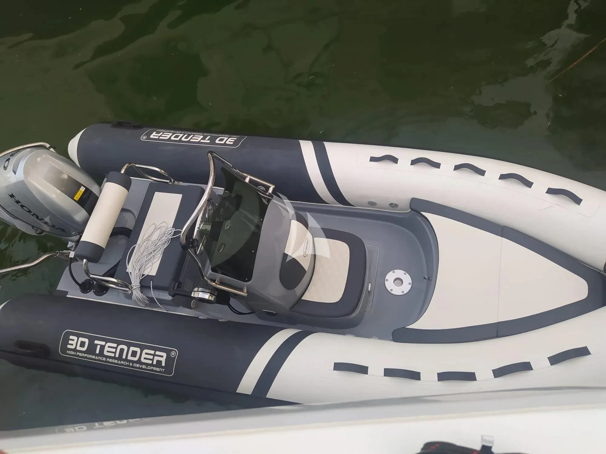 a close-up of a car aboard CHILOE Yacht for Charter