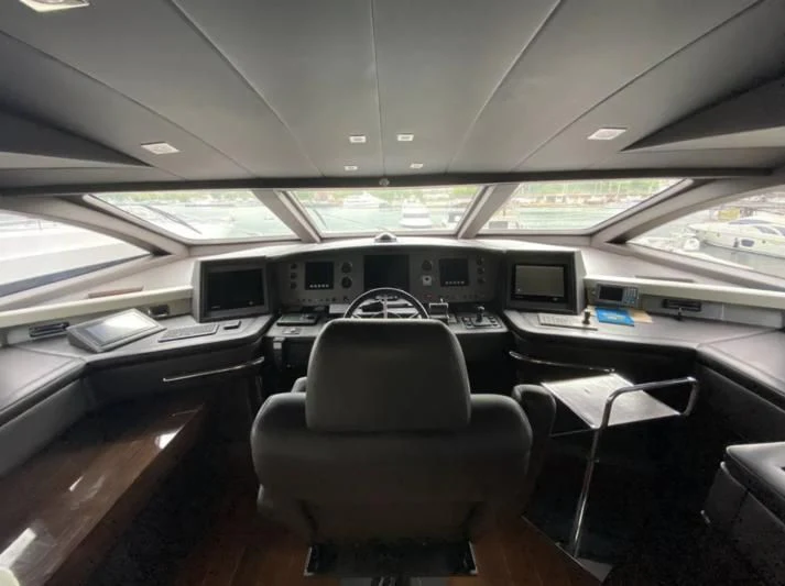 inside of a vehicle aboard WHITE PEARL Yacht for Sale