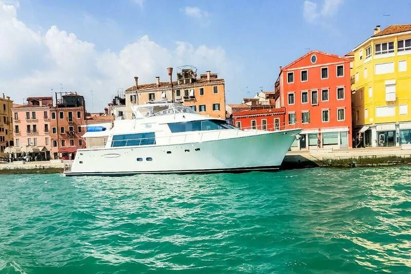 a boat in the water aboard JULE Yacht for Sale