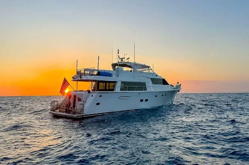 a boat in the water aboard JULE Yacht for Sale