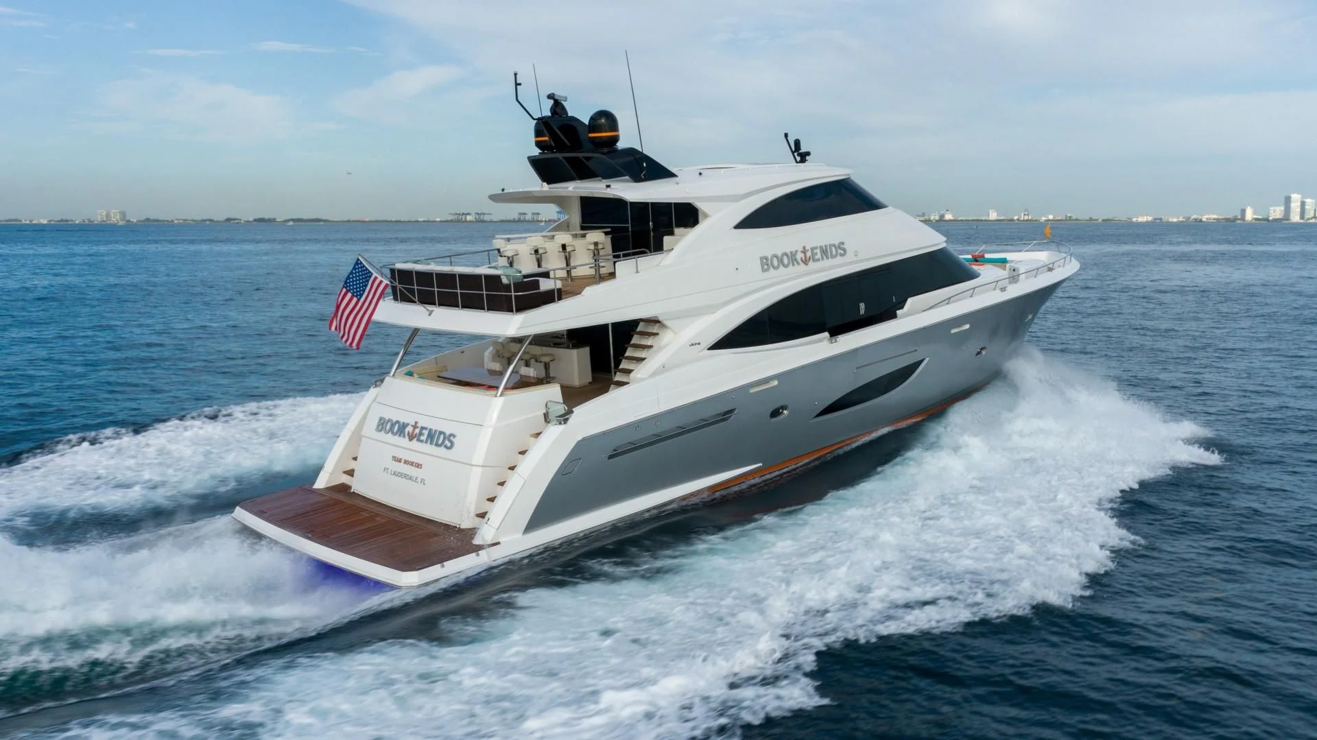 a boat on the water aboard OBSESSION Yacht for Sale