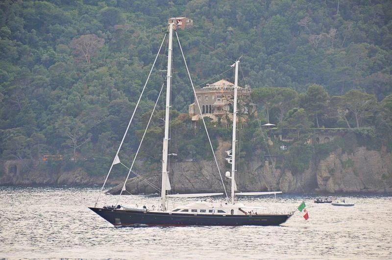 a sailboat on the water aboard PRINCIPESSA VAIVIA Yacht for Sale