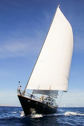 a sailboat on the water aboard PRINCIPESSA VAIVIA Yacht for Sale