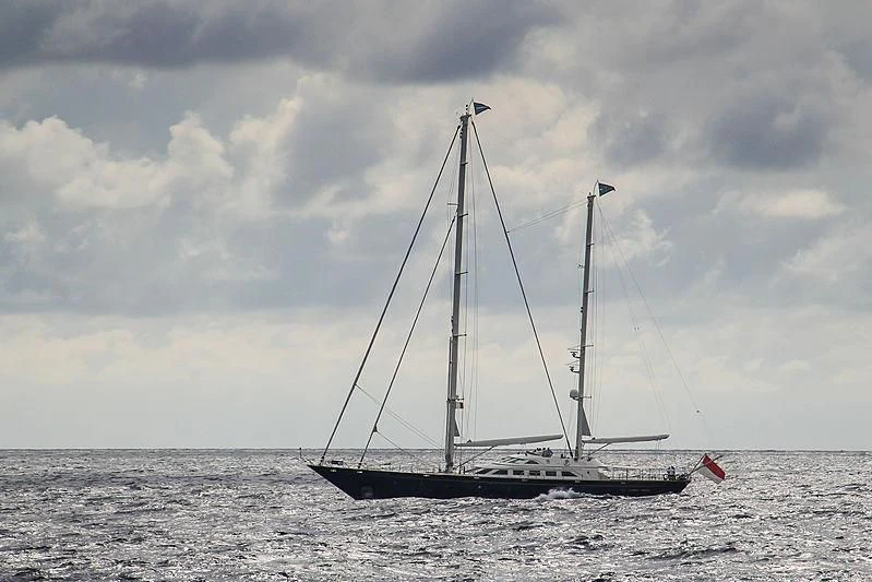 a sailboat in the ocean aboard PRINCIPESSA VAIVIA Yacht for Sale
