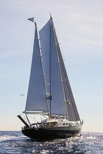 a sailboat on the water aboard PRINCIPESSA VAIVIA Yacht for Sale