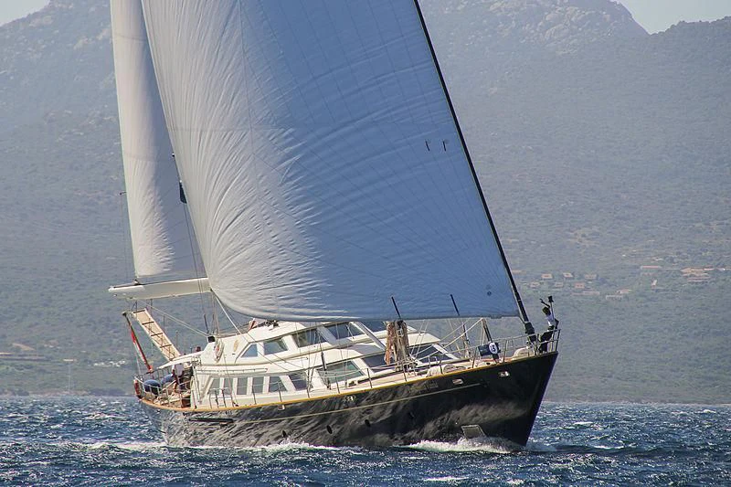 a boat sailing on the sea aboard PRINCIPESSA VAIVIA Yacht for Sale
