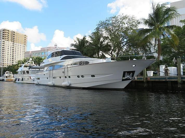a boat in the water aboard CRAZY LOVE Yacht for Sale