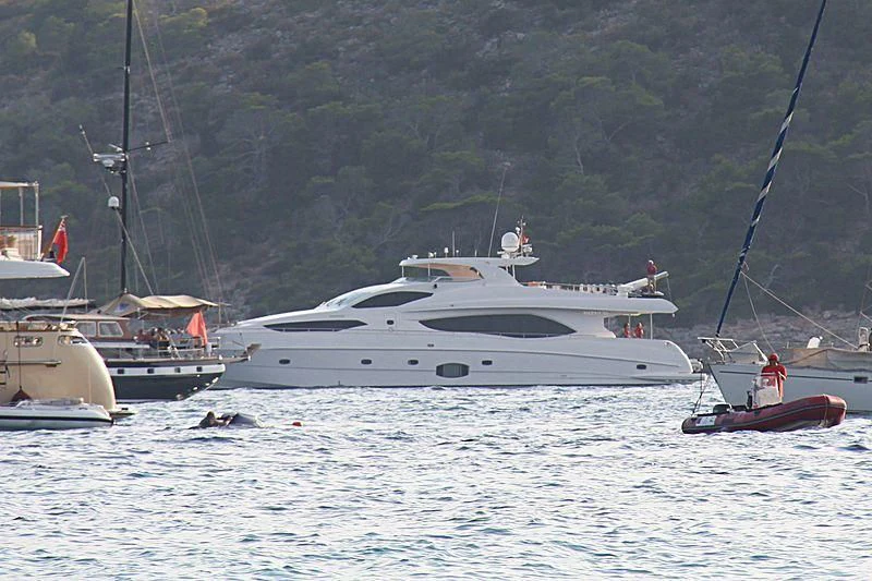 a group of boats in the water aboard NIRVANA Yacht for Sale