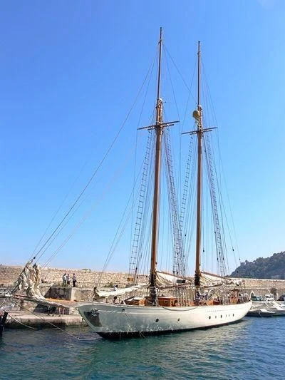 a sailboat in the water aboard ZACA Yacht for Sale
