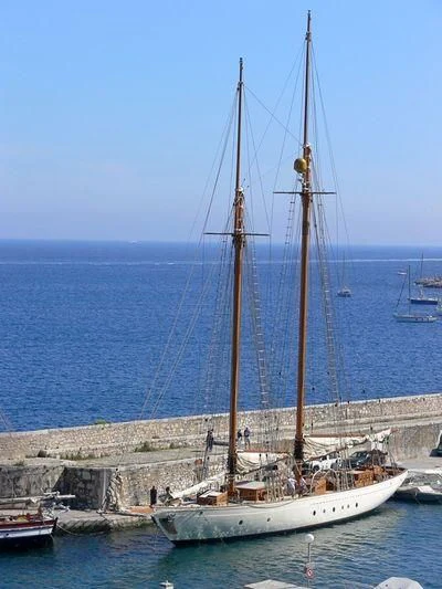 a sailboat in the water aboard ZACA Yacht for Sale