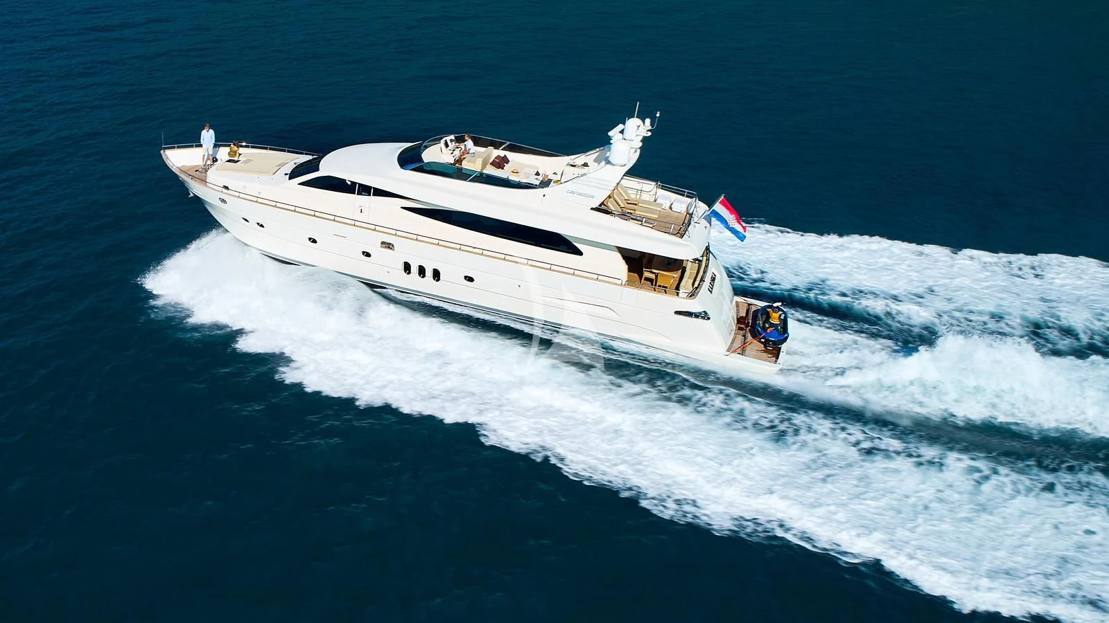 a boat on the water aboard KARISMA Yacht for Sale