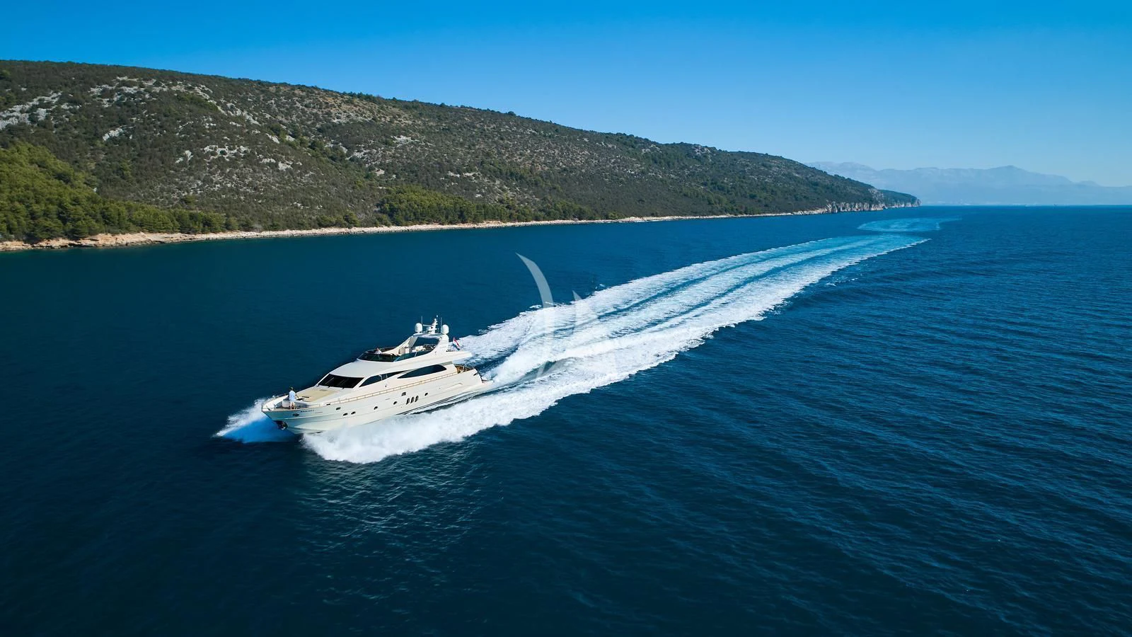a boat on the water aboard KARISMA Yacht for Sale