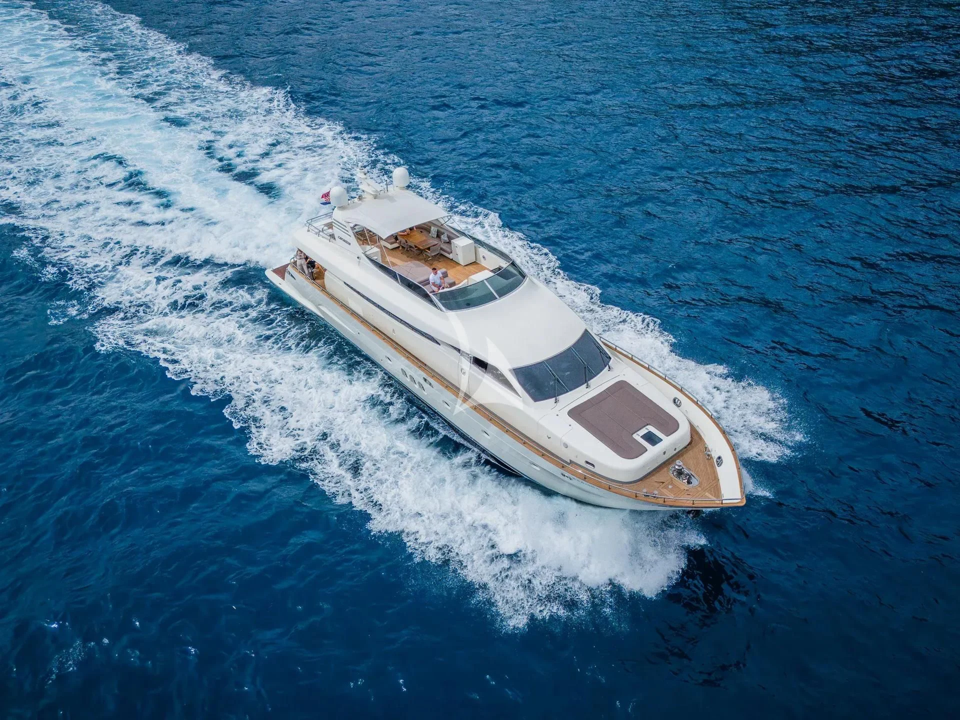 a boat on the water aboard KARISMA Yacht for Sale