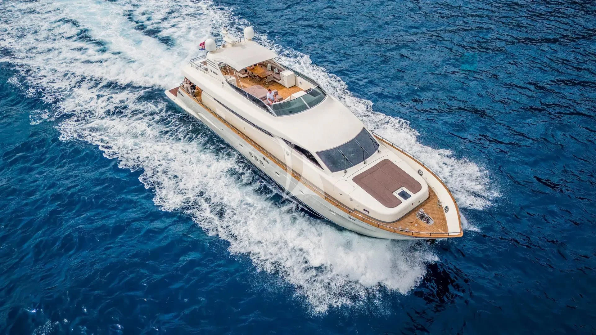 a boat on the water aboard KARISMA Yacht for Sale
