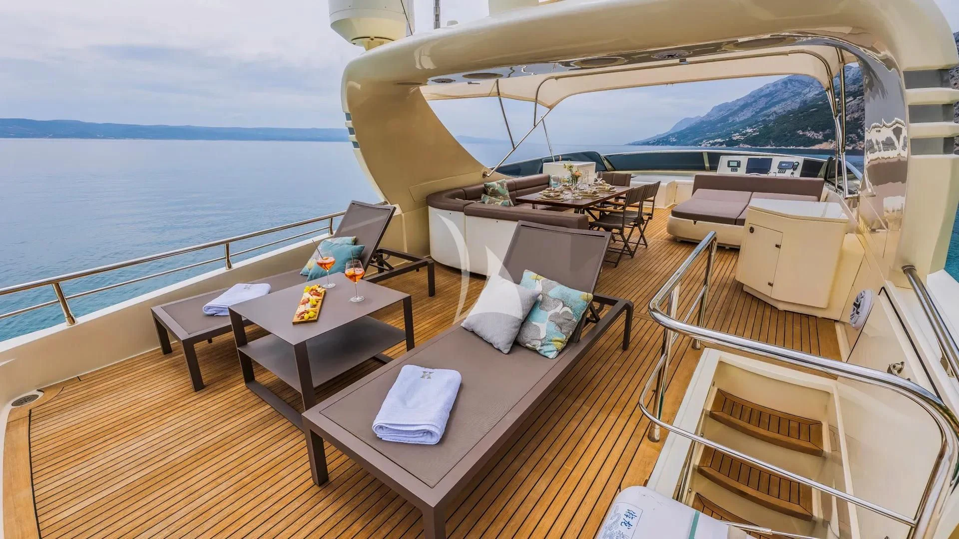 a boat on the water aboard KARISMA Yacht for Sale