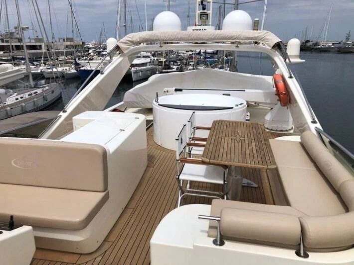 a boat on the water aboard JAUNI Yacht for Sale