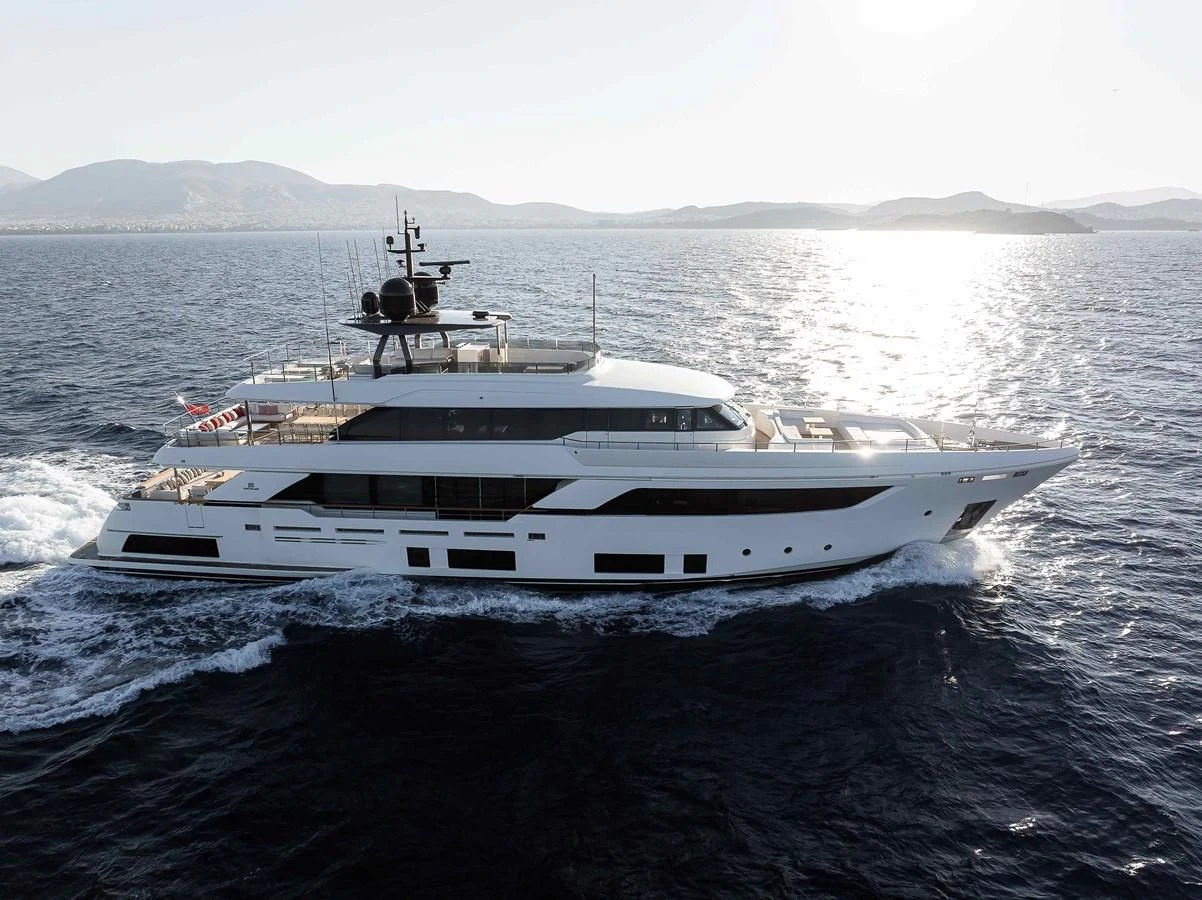 a boat on the water aboard NO SAUCE Yacht for Sale