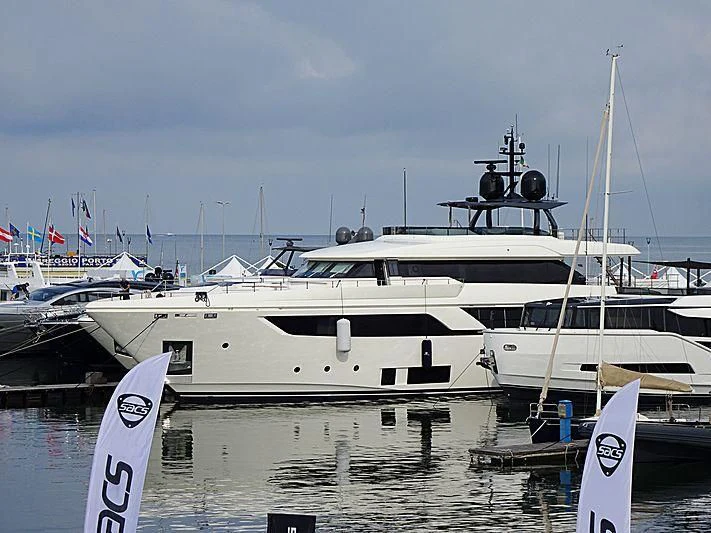 a boat in the water aboard NO SAUCE Yacht for Sale
