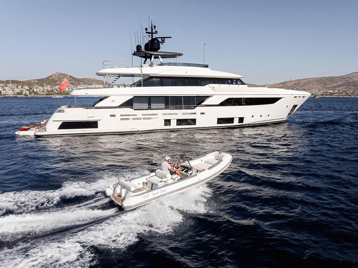 a boat on the water aboard NO SAUCE Yacht for Sale