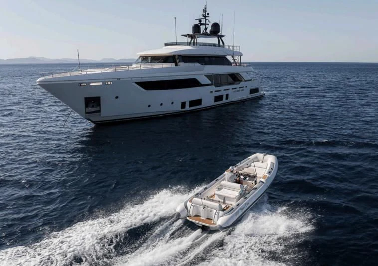 a boat on the water aboard NO SAUCE Yacht for Sale