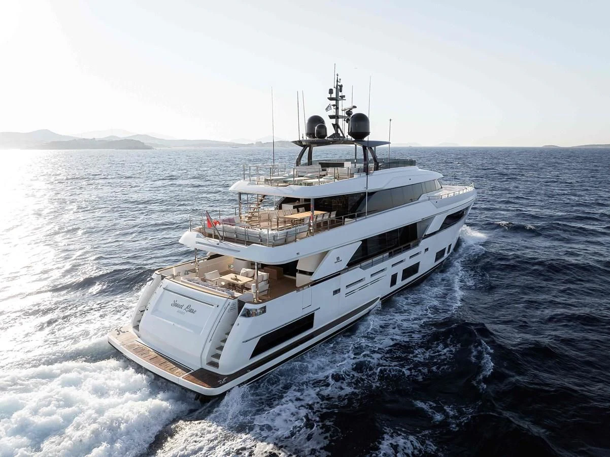 a ship in the water aboard NO SAUCE Yacht for Sale