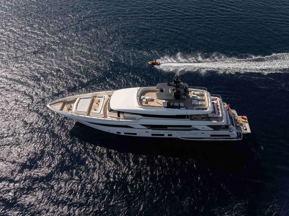 a boat on the water aboard NO SAUCE Yacht for Sale