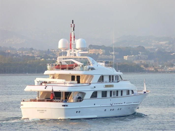 a boat in the water aboard DESAMIS B Yacht for Sale