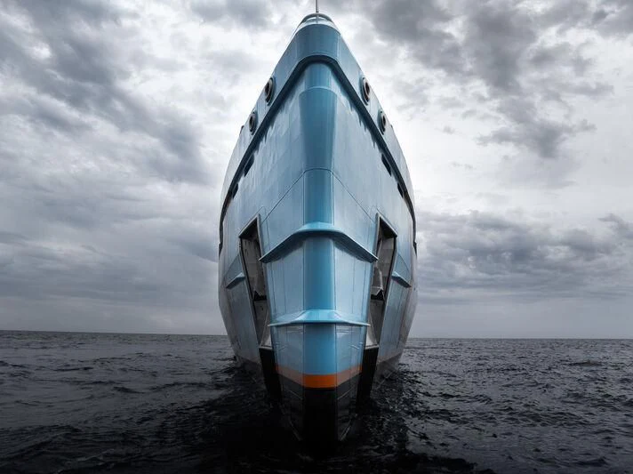 a boat on the water aboard FIVE OCEANS Yacht for Sale