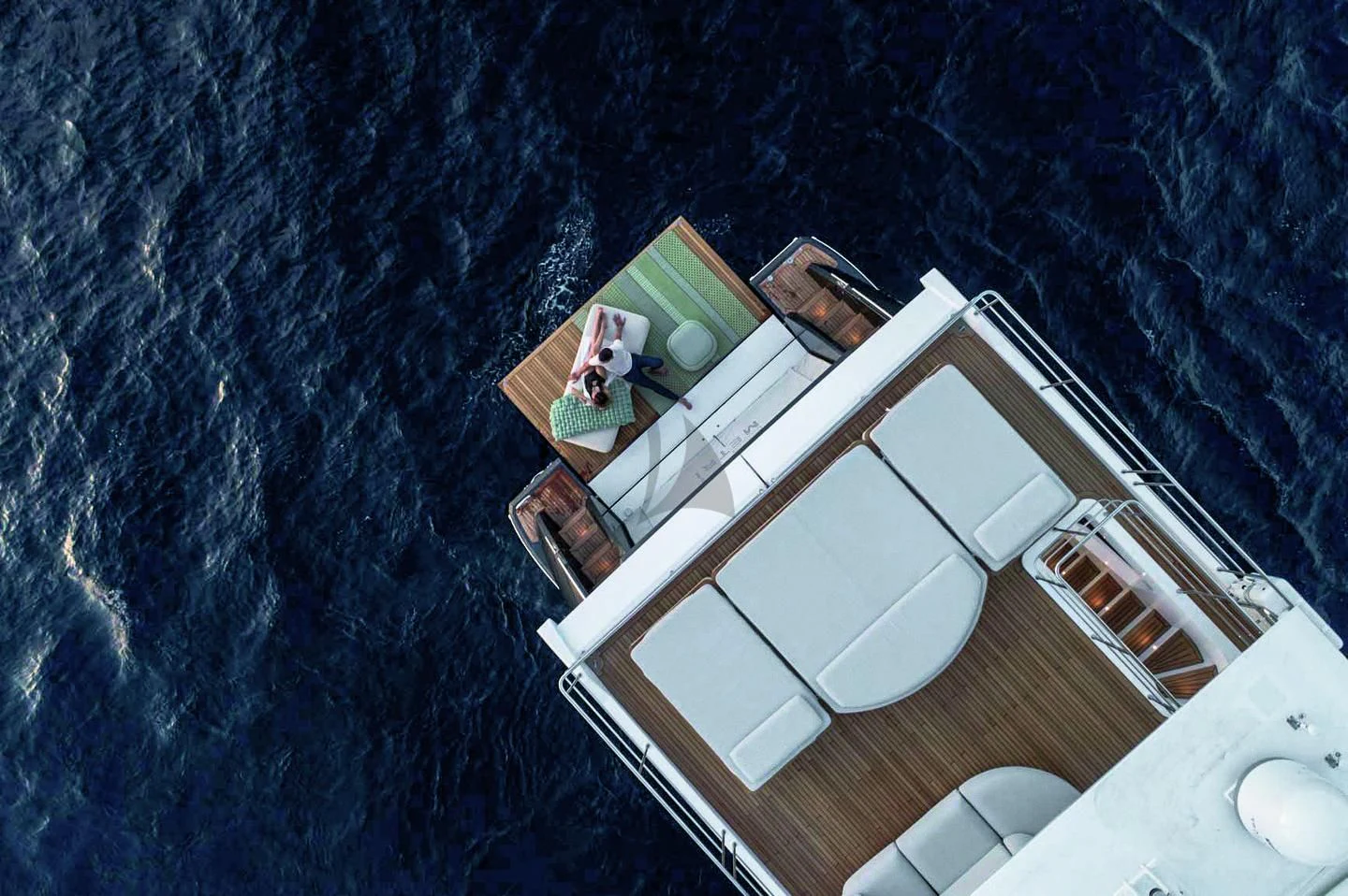 a boat with a person in it aboard MAREA LA NAUTICA Yacht for Sale
