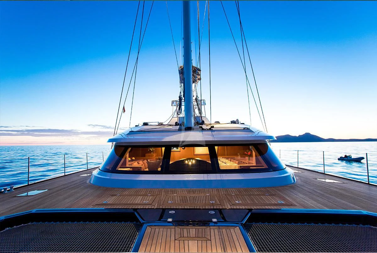 a boat on a dock aboard MASHUA BLUU Yacht for Sale
