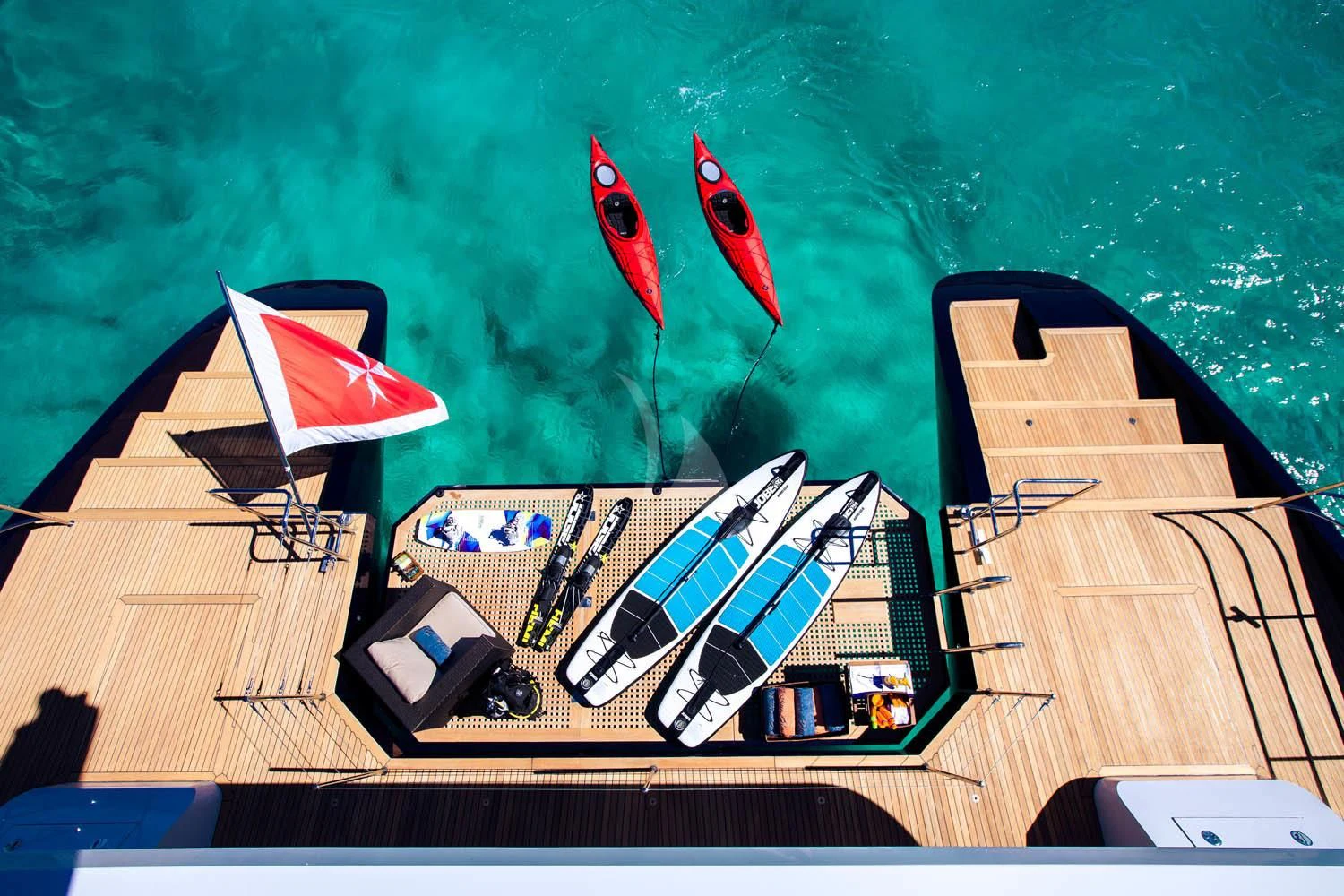 graphical user interface aboard MASHUA BLUU Yacht for Sale