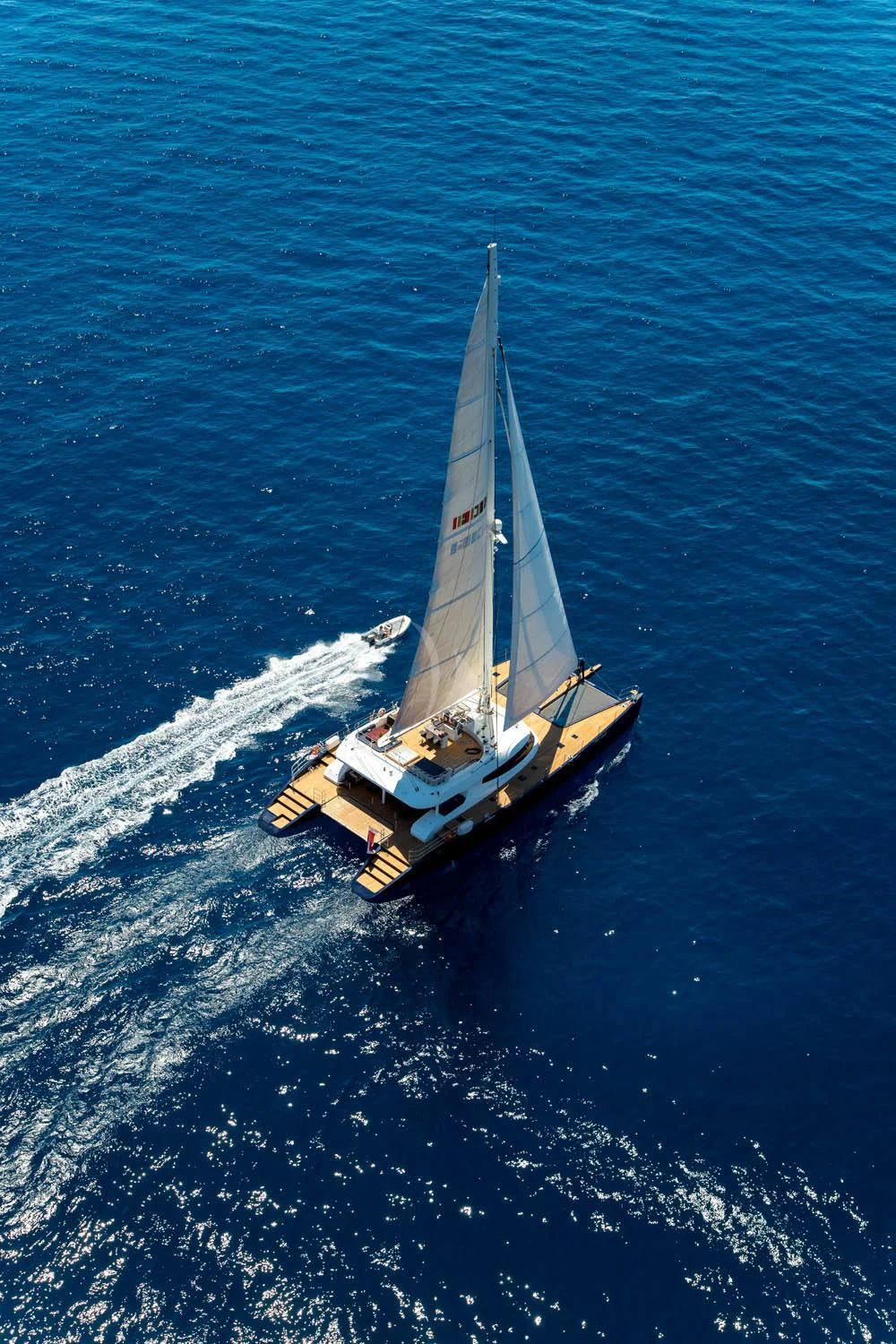 a sailboat on the water aboard MASHUA BLUU Yacht for Sale