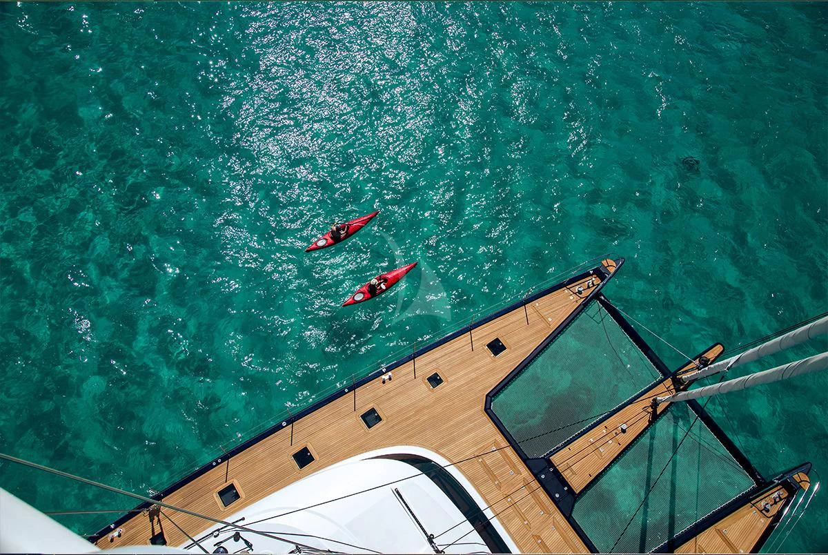a boat in the water aboard MASHUA BLUU Yacht for Sale