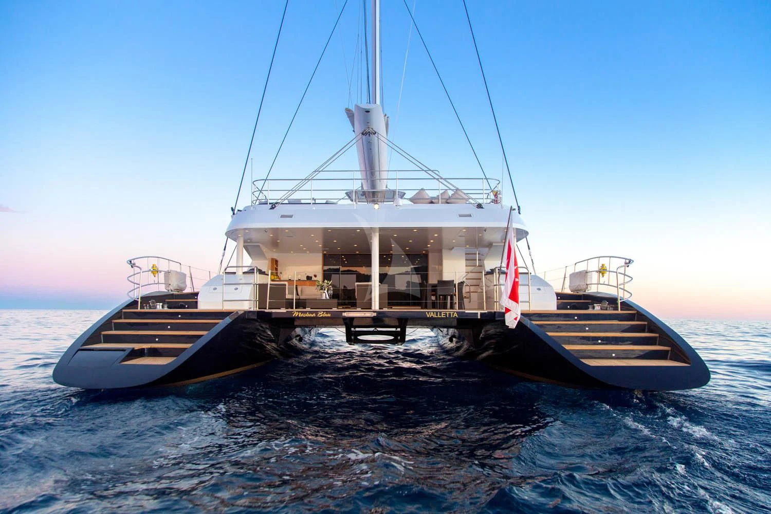 a boat on the water aboard MASHUA BLUU Yacht for Sale