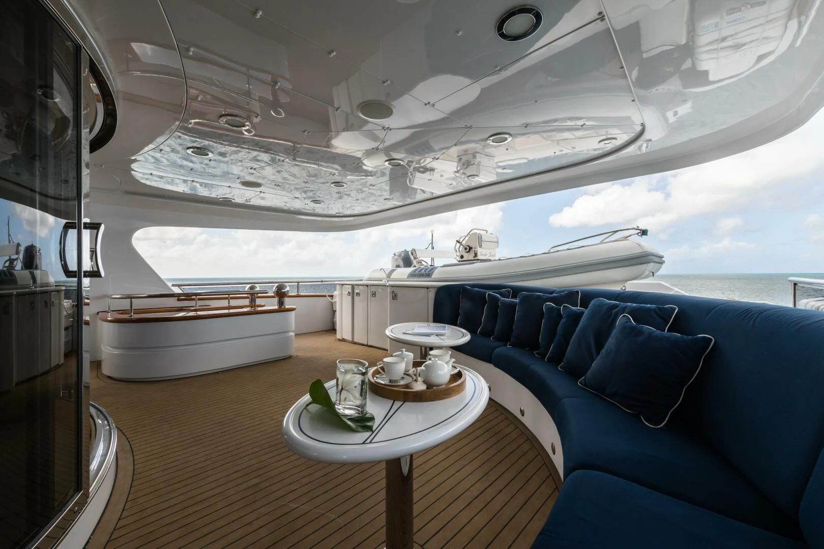 inside of a ship aboard TOUCH Yacht for Sale